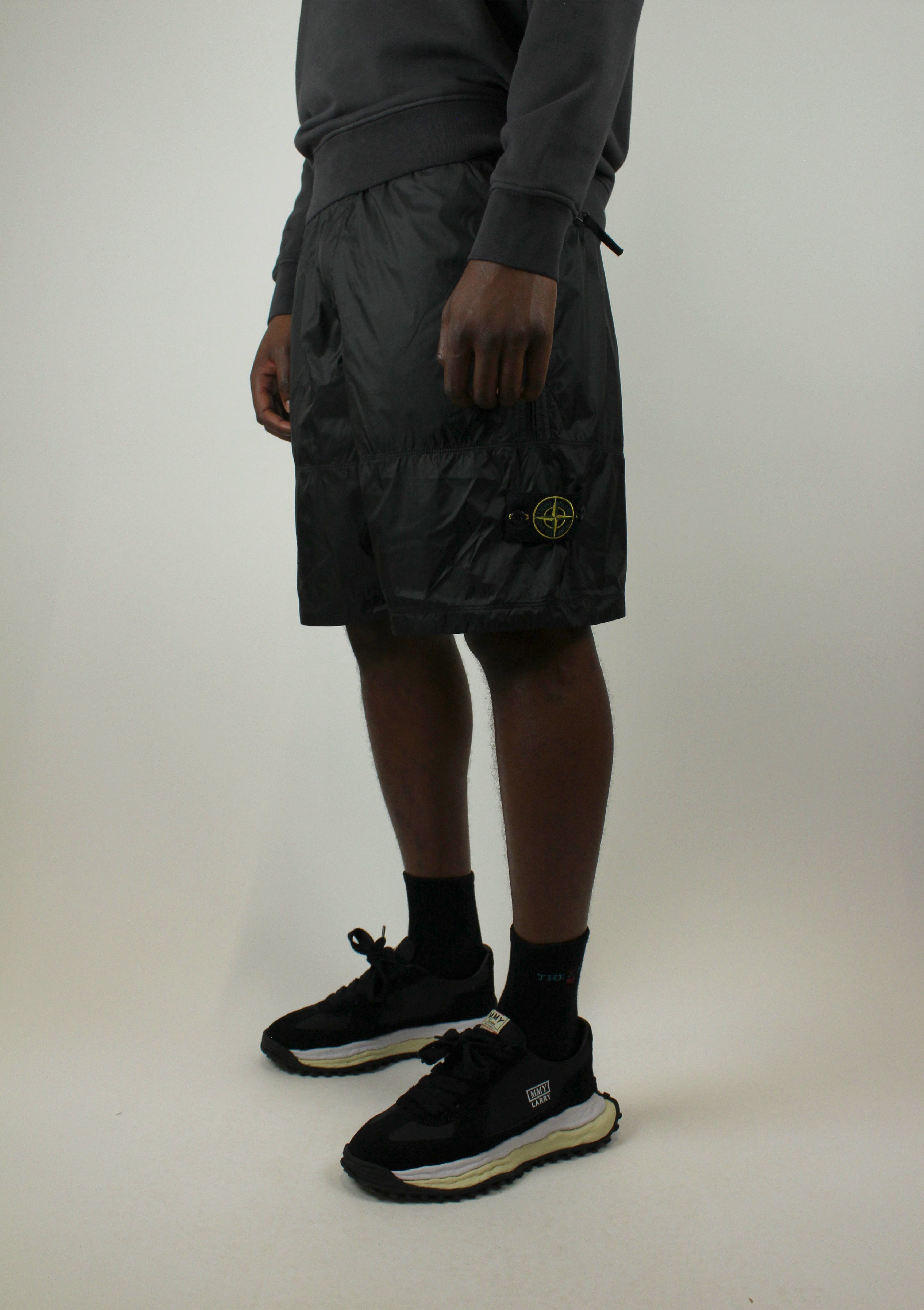 Stone Island Ripstop Light Nylon Bermuda 'Lead Grey'