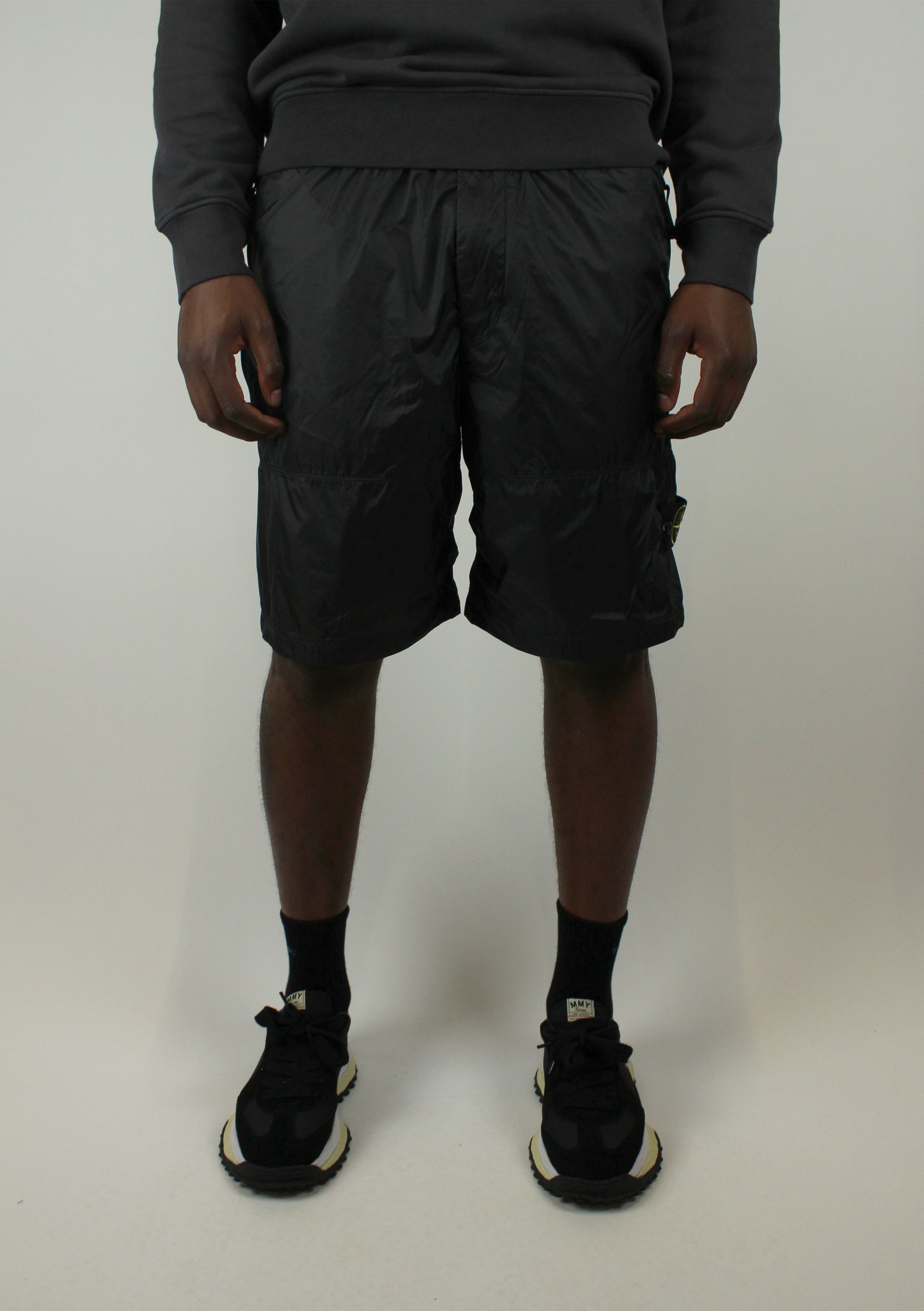 Stone Island Ripstop Light Nylon Bermuda 'Lead Grey'