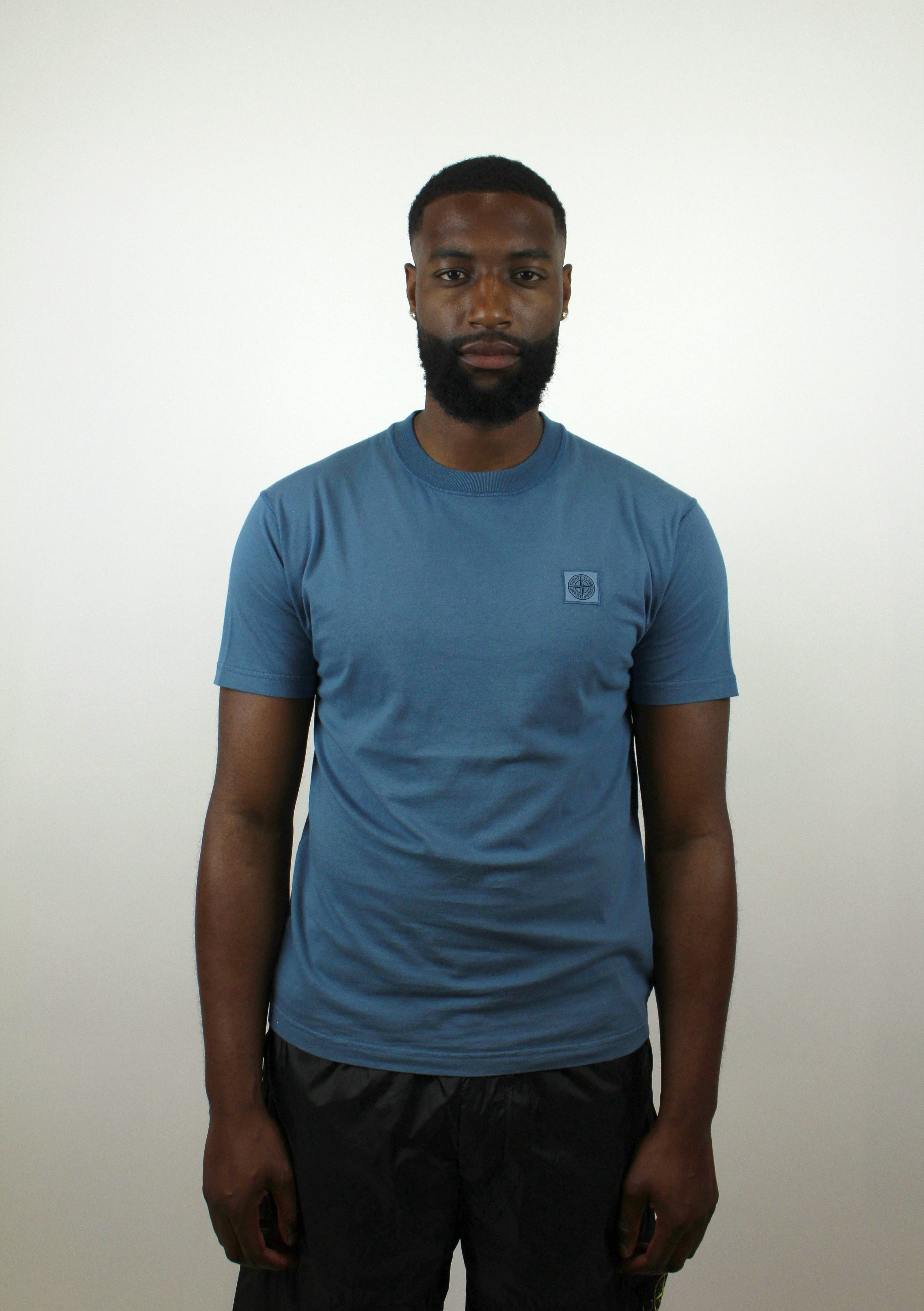 Stone Island SS Compass Logo Ghost T-Shirt 'Steel Blue'