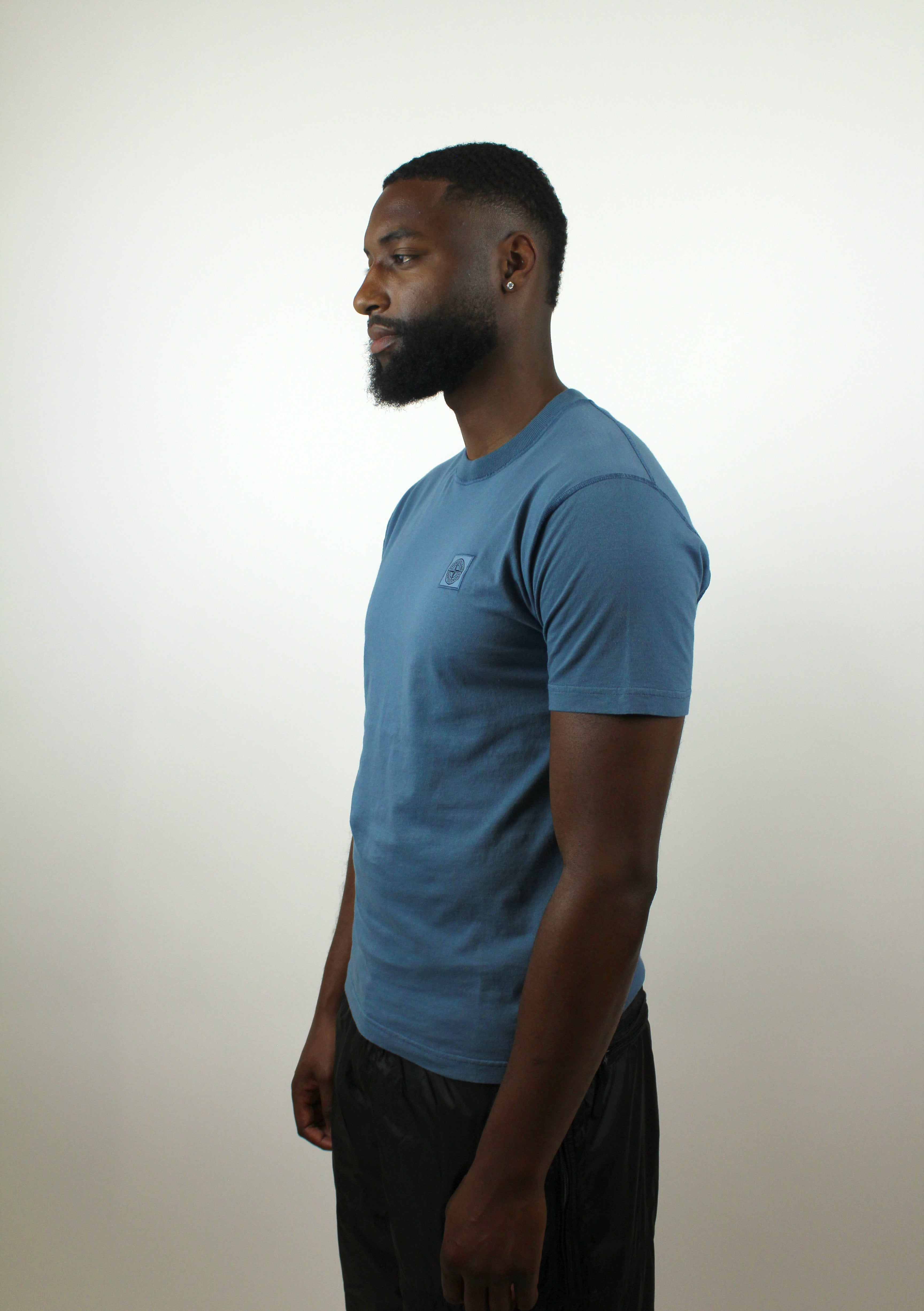 Stone Island SS Compass Logo Ghost T-Shirt 'Steel Blue'
