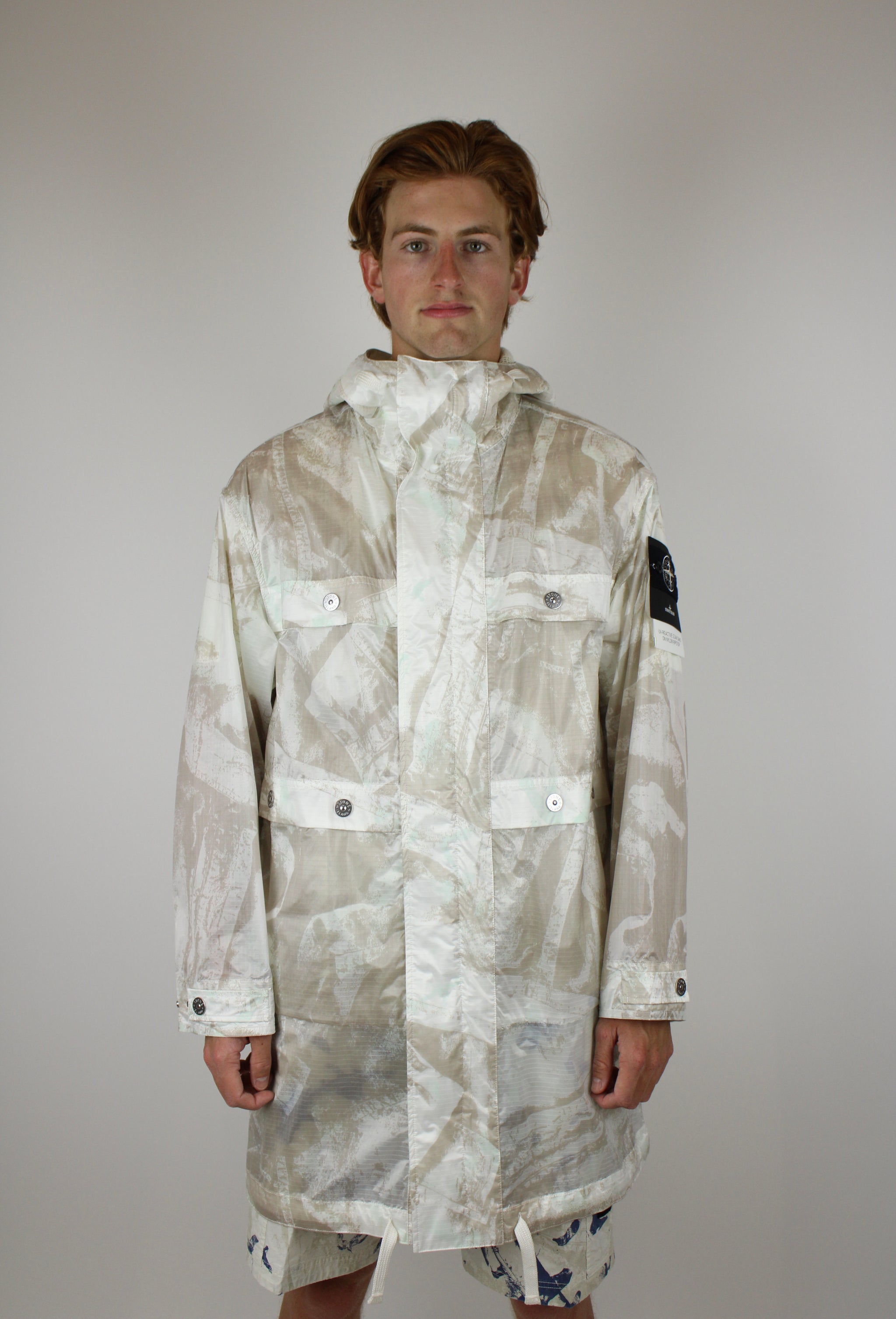 Stone Island UV-reactive Nylon Parka 'Camouflage Desert' – The Attic