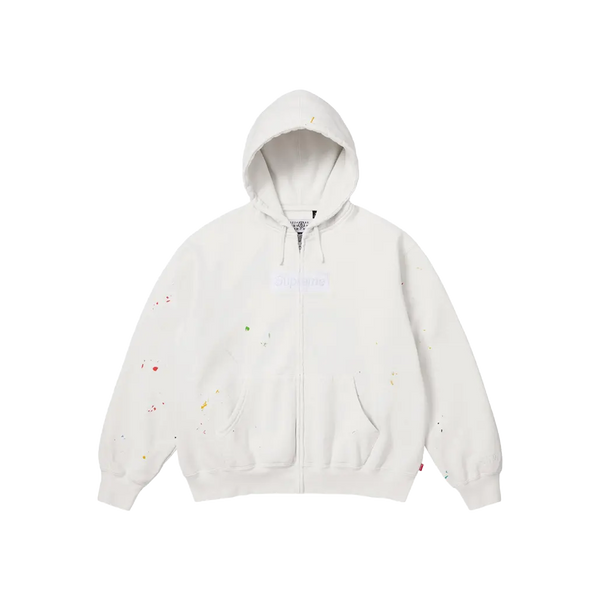 トップス SUPREME x MM6 Maison Margiela BOX LOGO Supreme x MM6 Maison Margiela Box Logo Zip Up Hooded Sweatshirt
