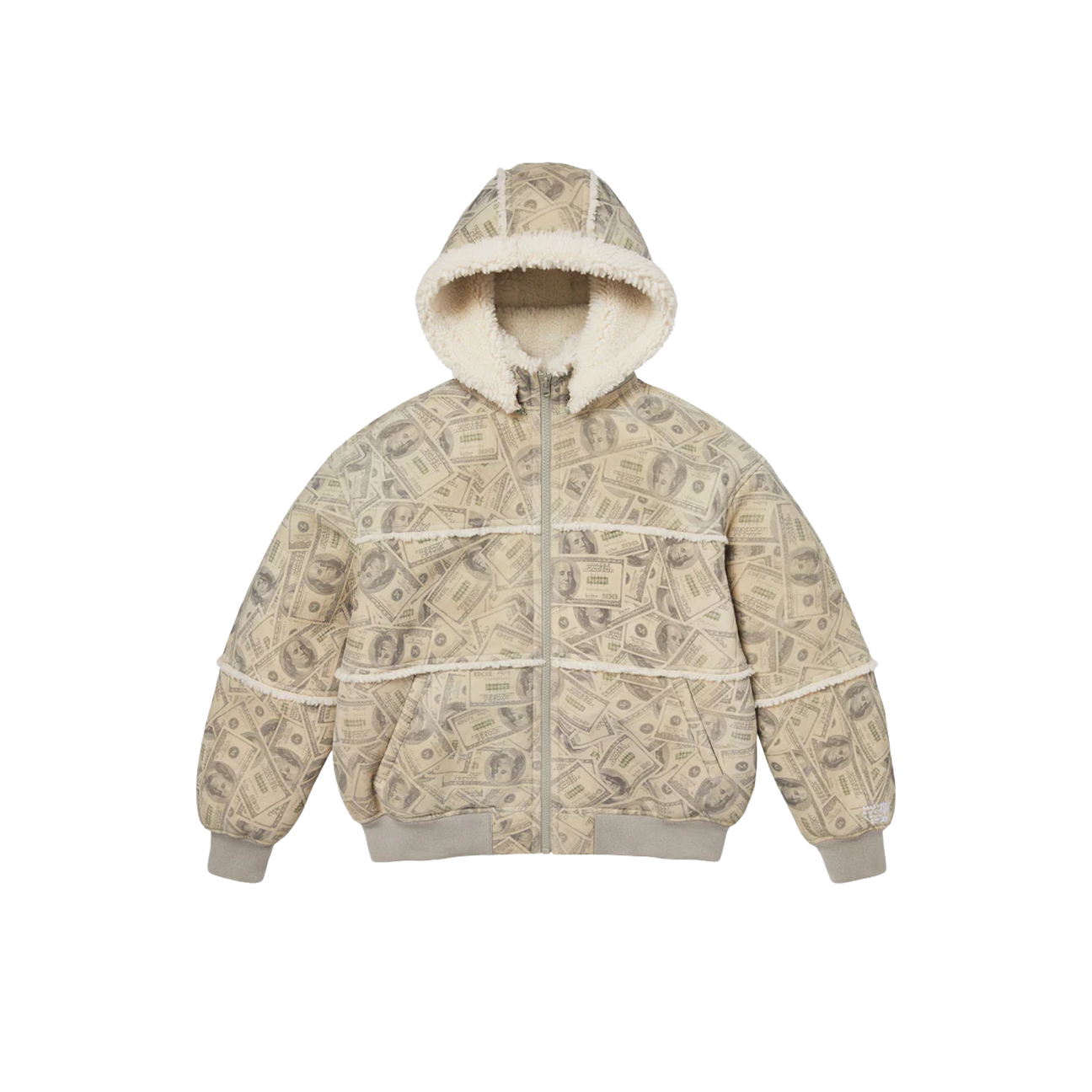 Supreme x MM6 Maison Margiela Hooded Shearling Bomber Jacket 'White'