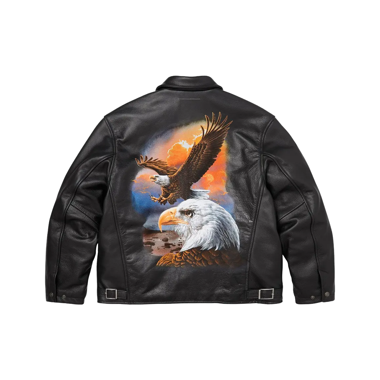 Supreme x MM6 Maison Margiela Schott Eagle Leather Jacket 'Black'