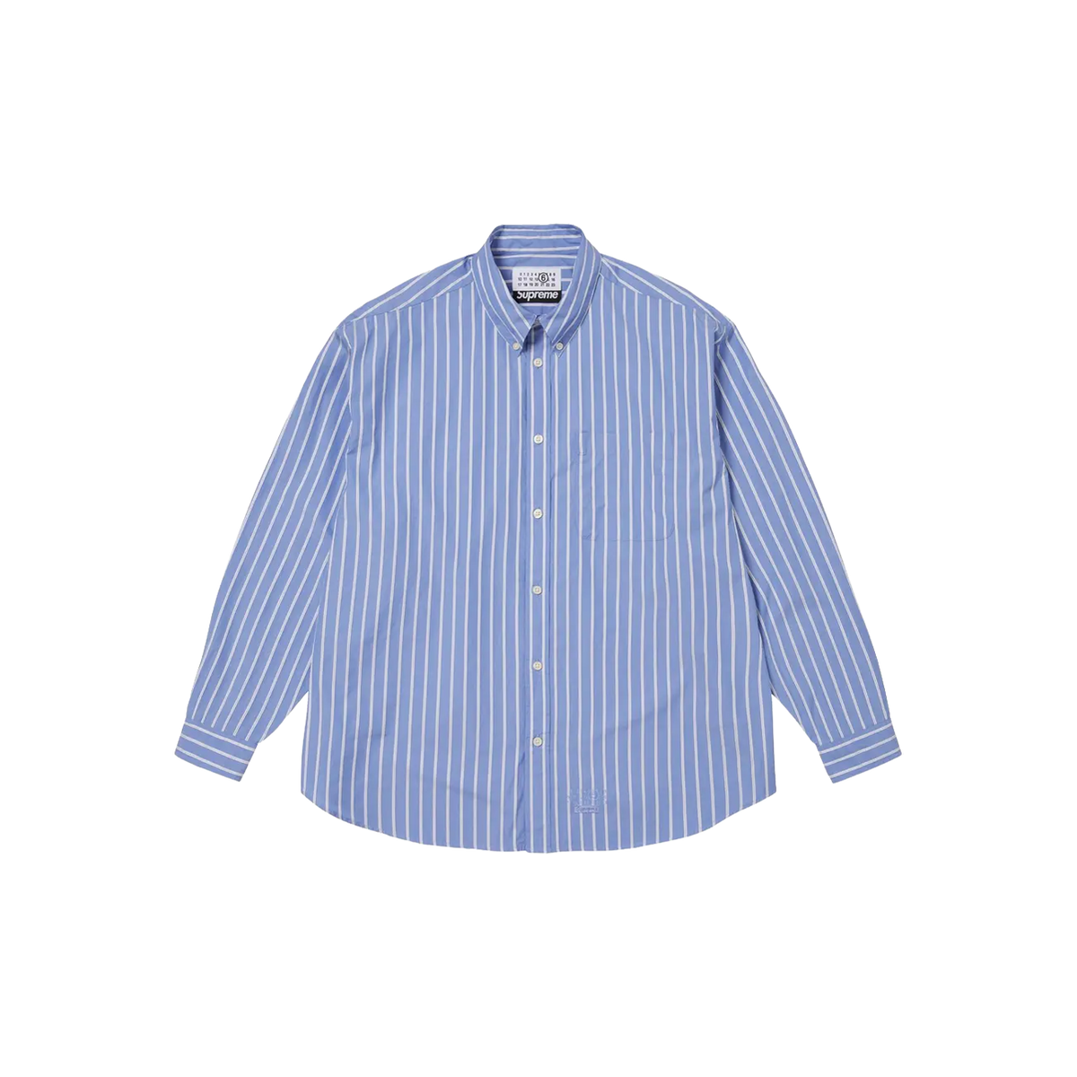 Supreme x MM6 Maison Margiela Stripe Shirt 'Blue'