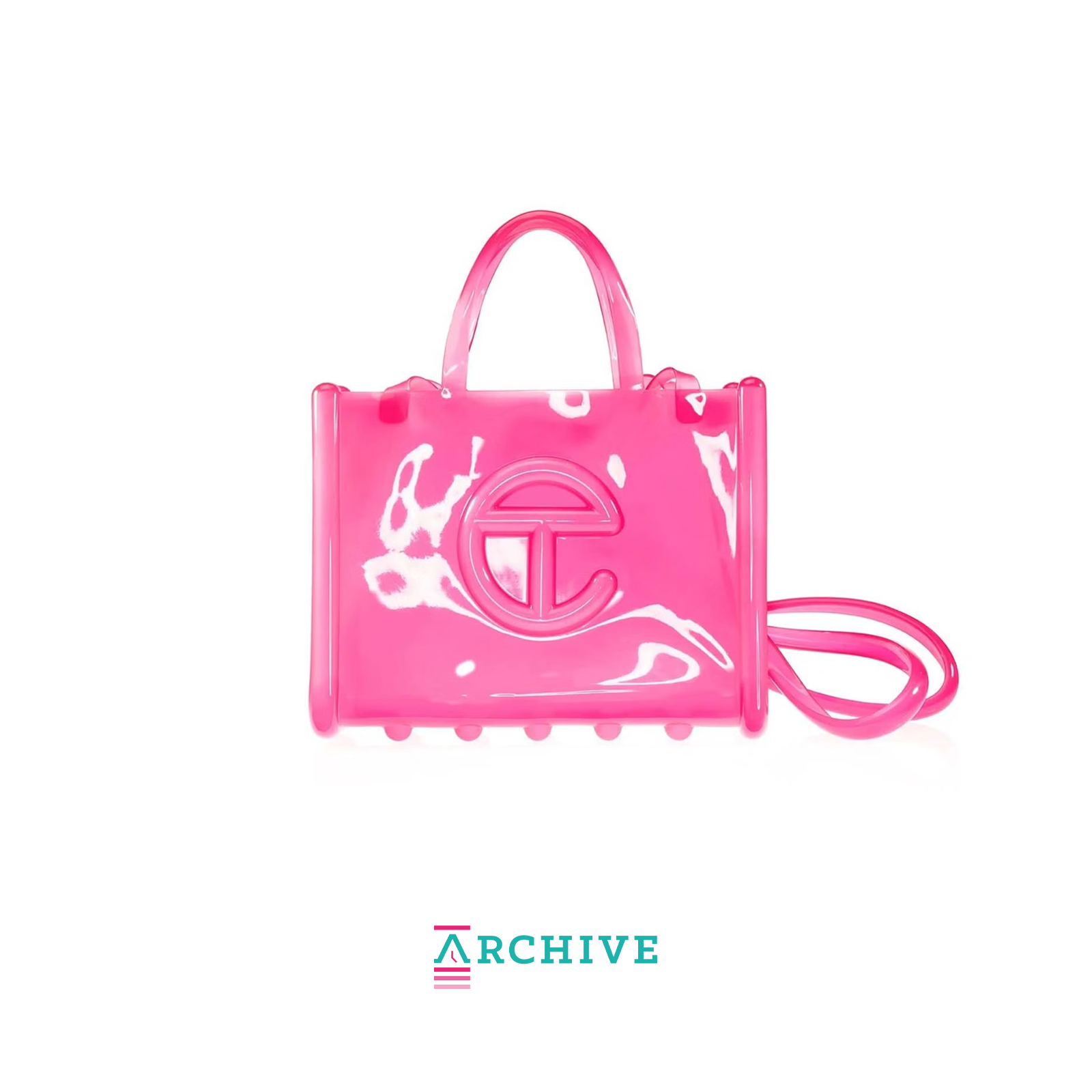 Telfar x Melissa Medium Jelly Shopper Clear Pink (ARCHIVE)-8751732654410-The Attic