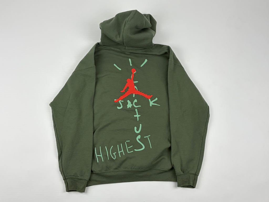 Travis Scott Jordan Cactus Jack Highest Hoodie 'Olive'