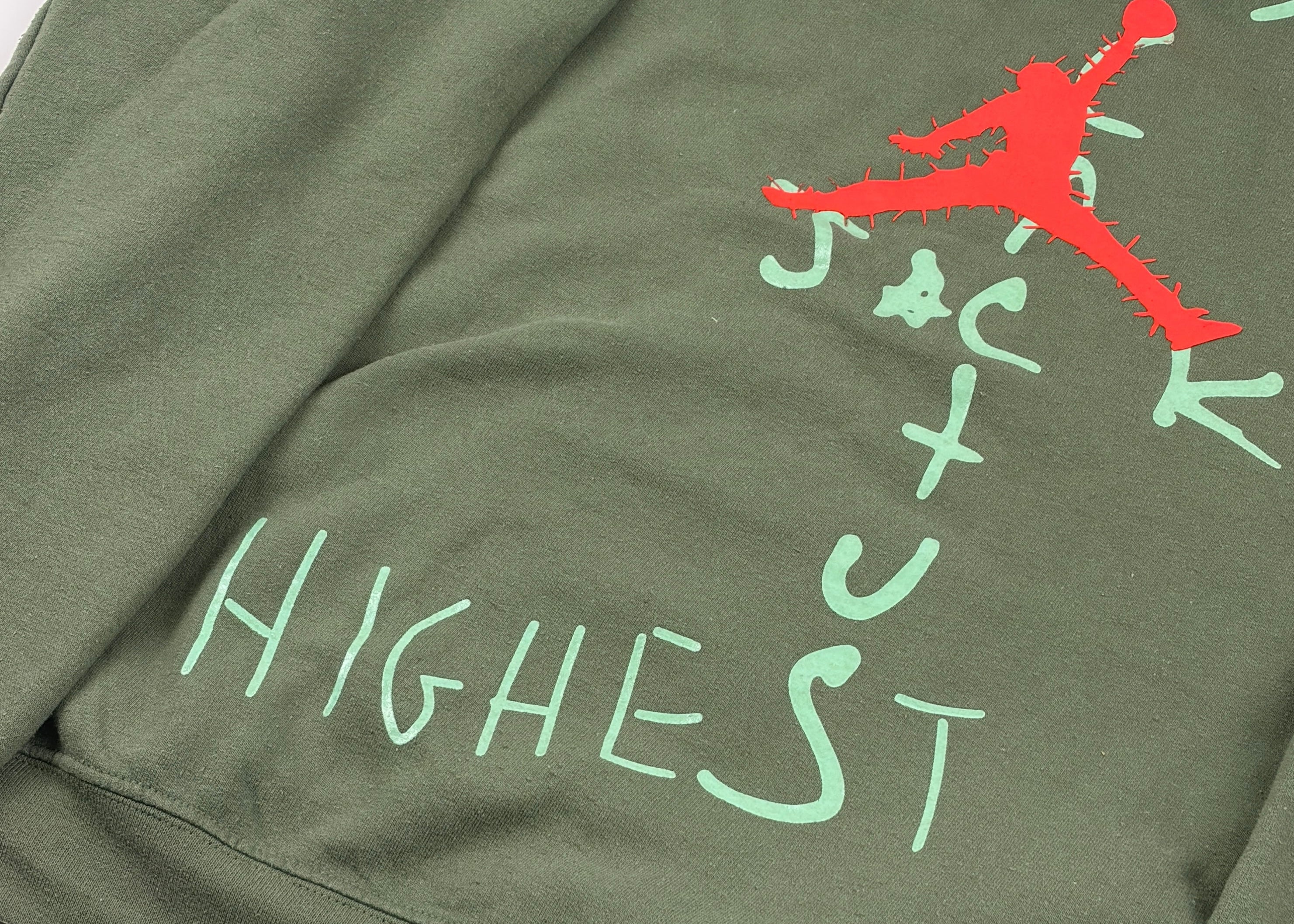 Travis Scott Jordan Cactus Jack Highest Hoodie 'Olive' - Size M (ARCHIVE)