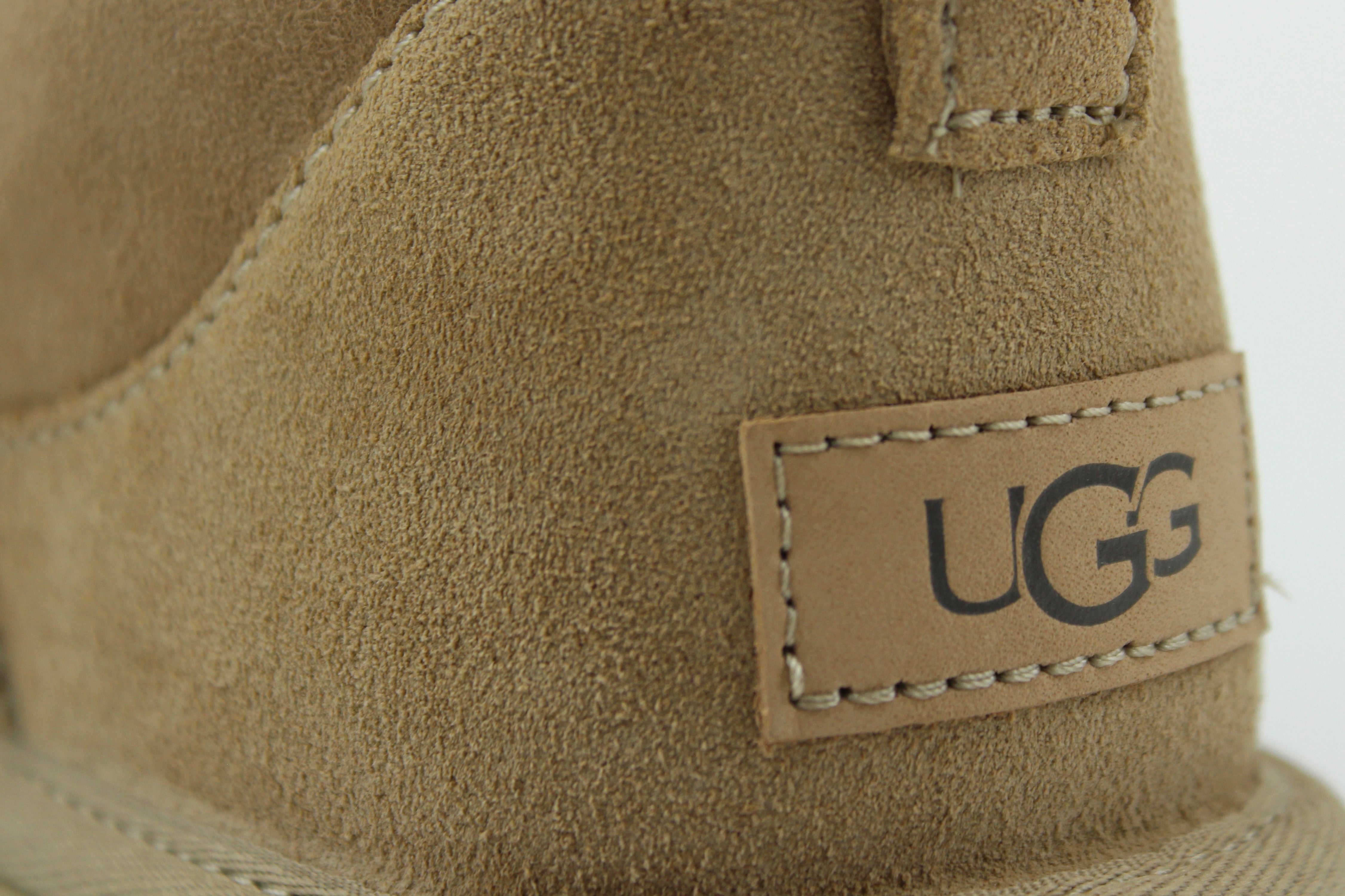 UGG Classic Ultra Mini Sand Women’s – Suede Shearling Ankle Boots, Cozy Winter Footwear, Iconic Comfortable Lifestyle Shoes