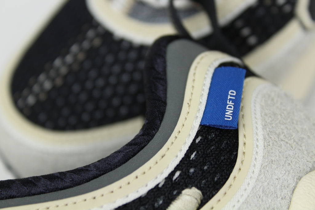 Undefeated x Nike Zoom Spiridon Phantom – Limited Edition Collaboration Sneakers, Cream and Silver Running Shoes, Premium Streetwear Trainers