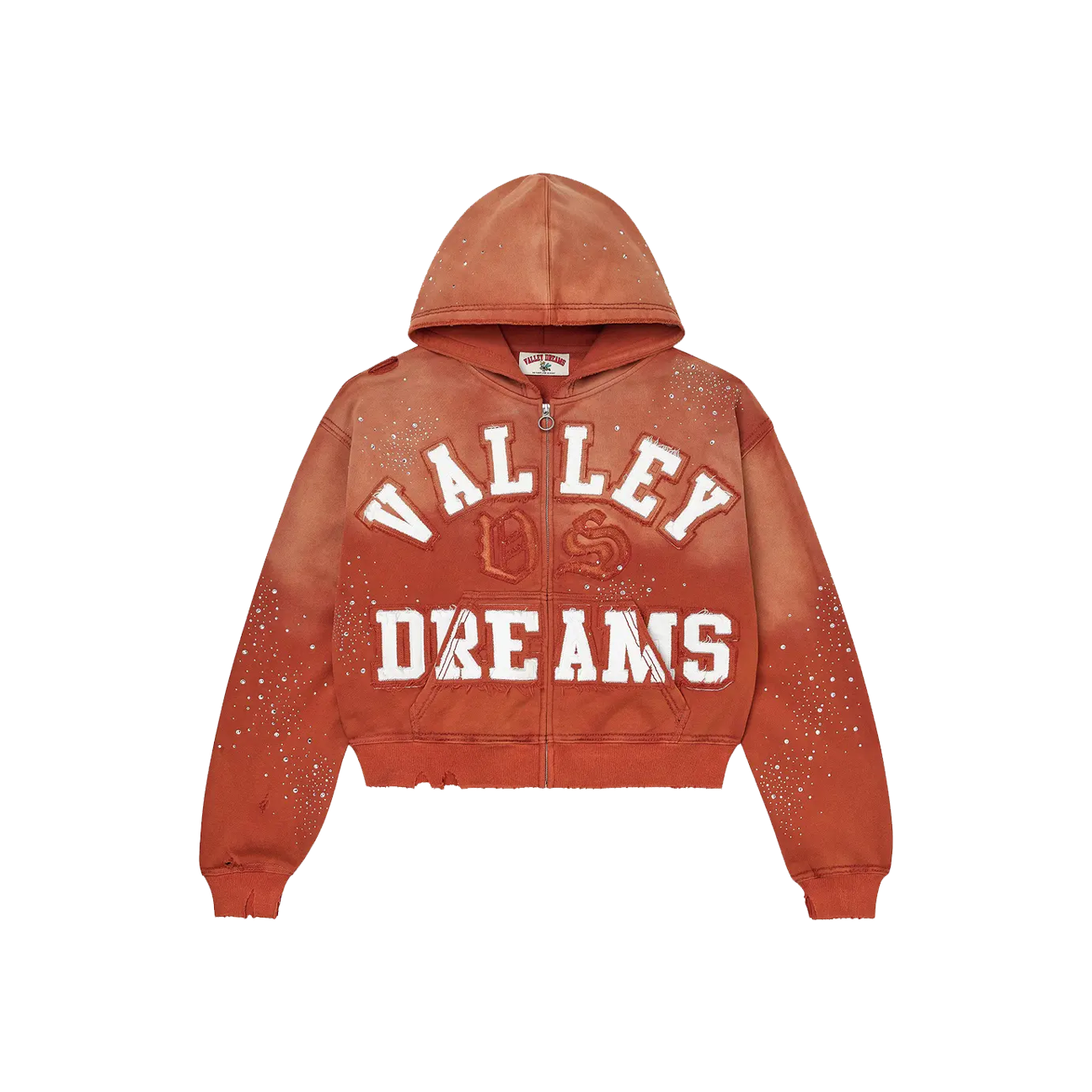 Vale Forever Classico Zip Up Hoodie 'Orange'