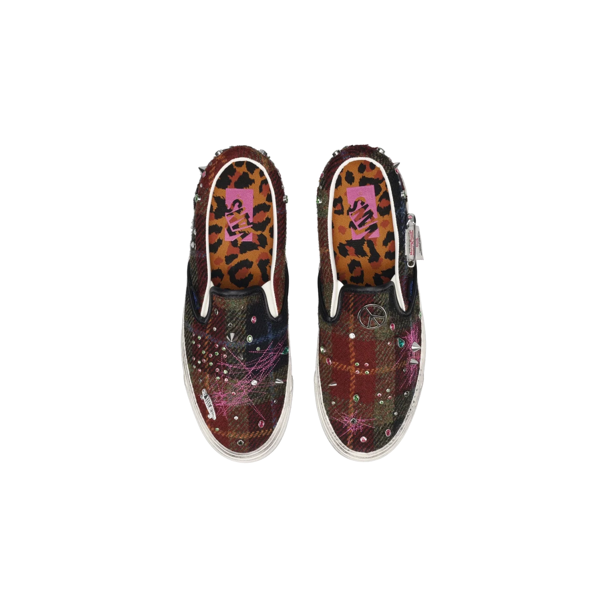 Vans Premium Classic Slip-On Harris Tweed Red 'Red Blue'
