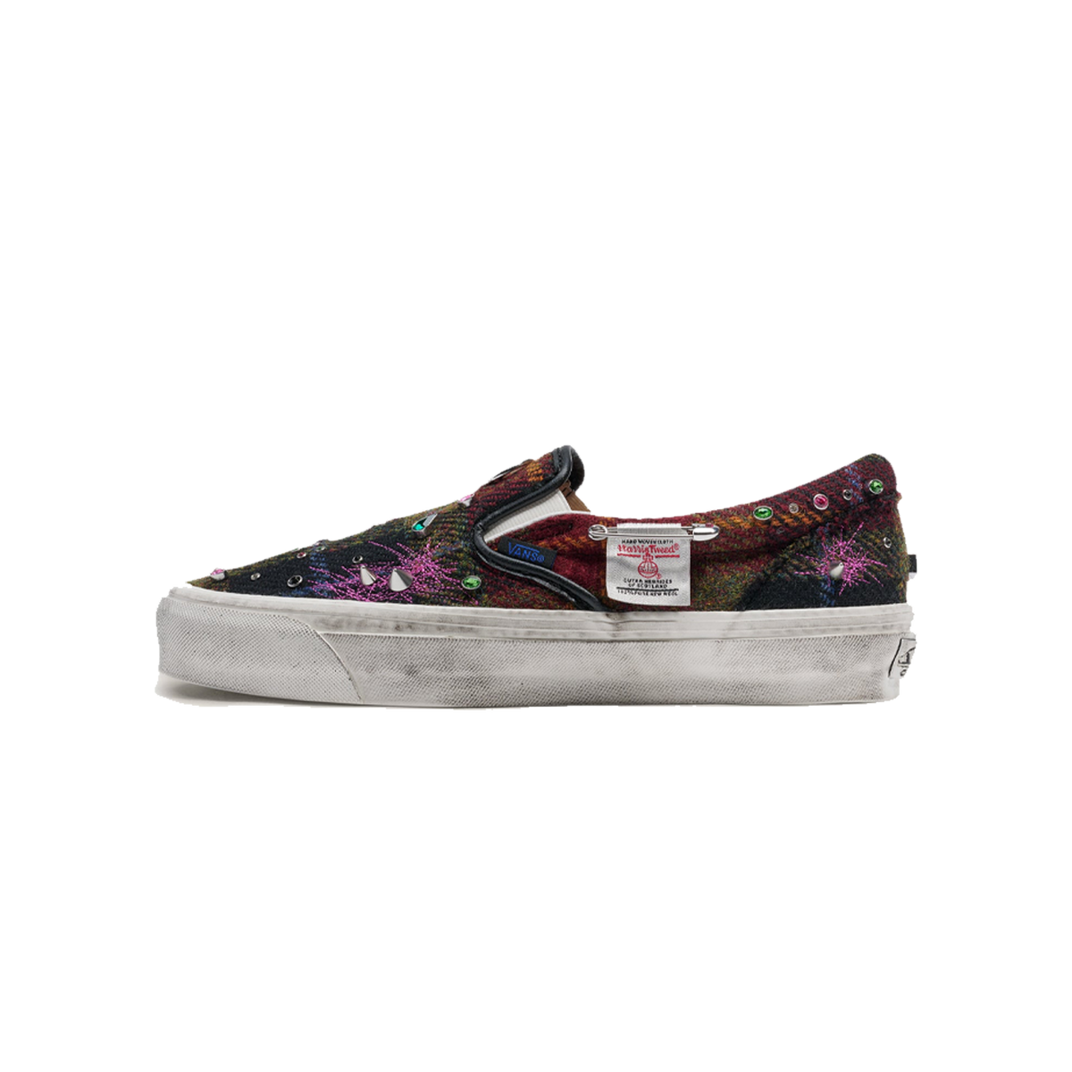 Vans Premium Classic Slip-On Harris Tweed Red 'Red Blue'
