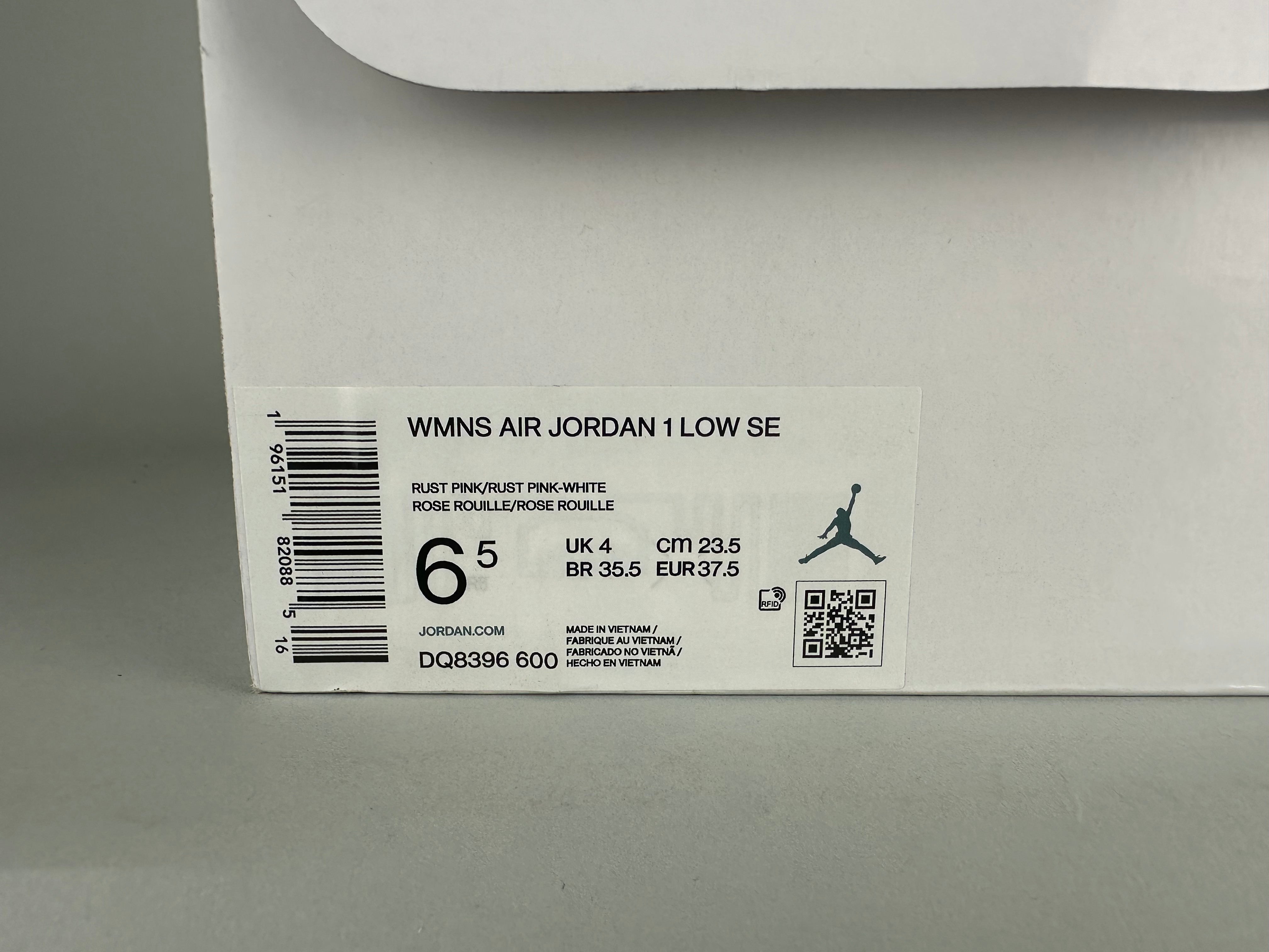 Wmns Air Jordan 1 Low SE 'Velluto Rosa' - Taglia 37.5 (ARCHIVIO)