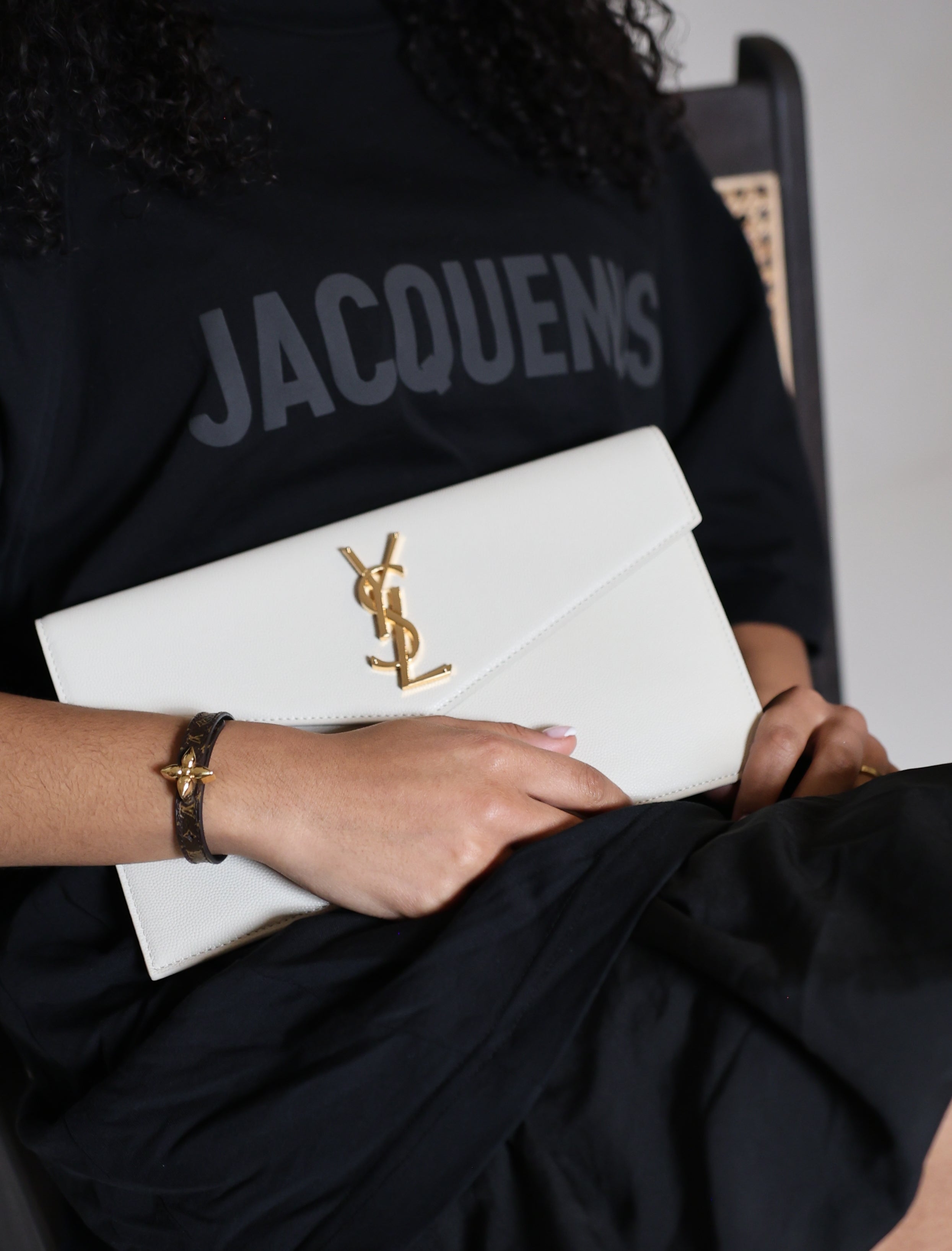 Yves Saint Laurent Pochette UPTOWN 'Blanc Vintage'