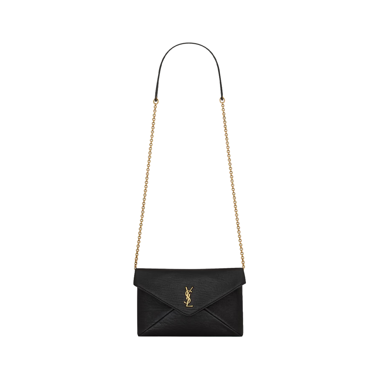 Yves Saint Laurent Cassandre Small Chain Pouch Lambskin 'Black'