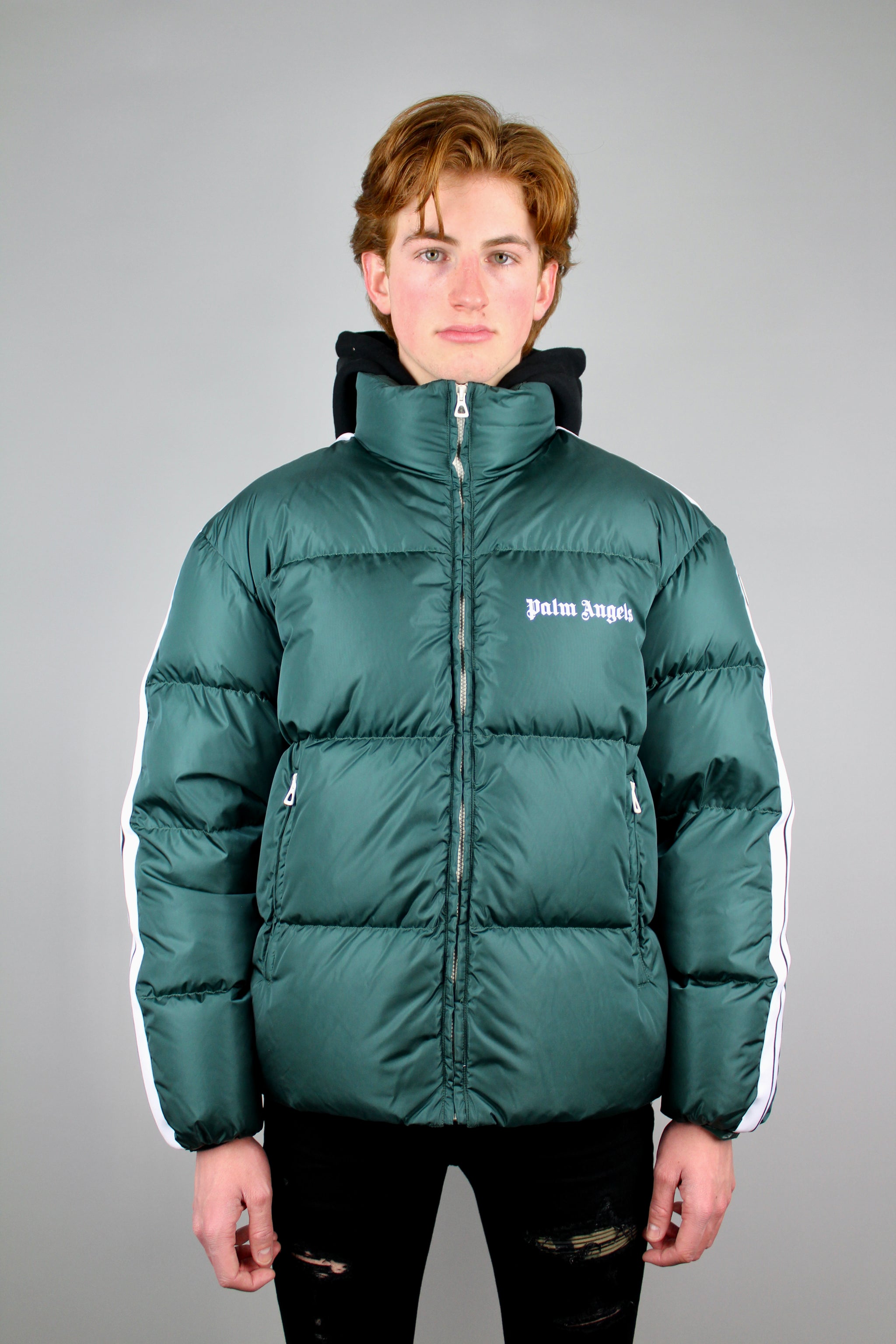 Palm Angels Puffer Jacket (Green) – The Attic
